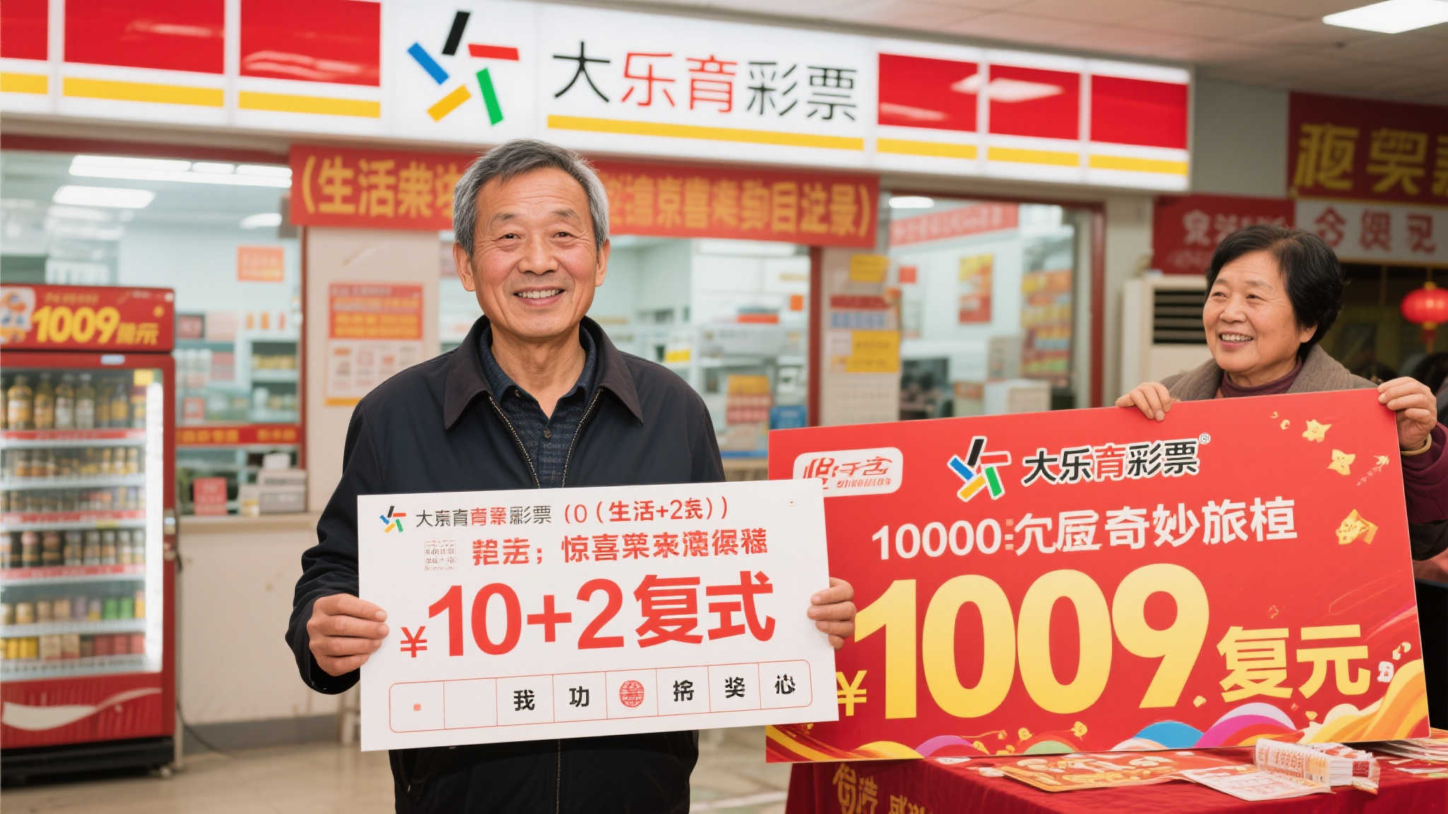 老彩民10+2复式击中大乐透千万巨奖 暂未告知家人